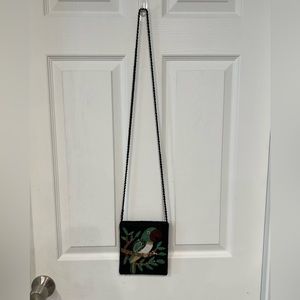 Ermo Parrot Beaded Crossbody